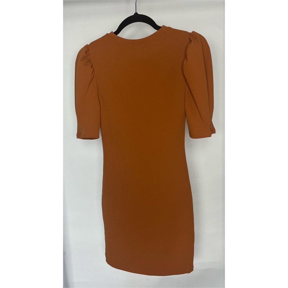 Windsor Tan Peasant Sleeve Dress - Picture 2 of 4